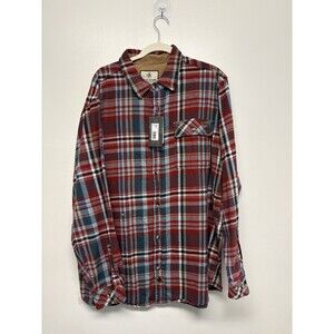 NWT Legendary Whitetails Buck Camp western flannel Men's XLT Red Plaid